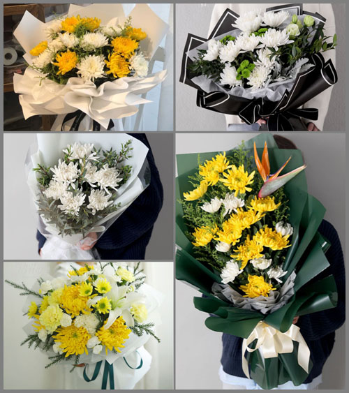 广东汕头市澄海区广益街道埔美社区白事花束代送